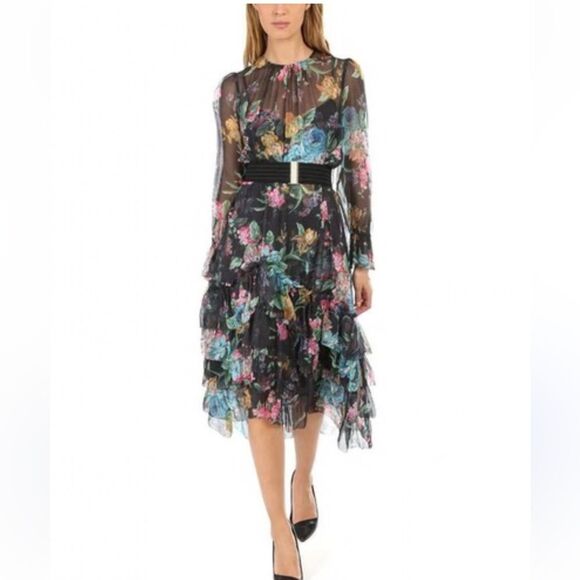 NWOT Zimmermann  ninety six Floral Black Dress - Picture 4 of 11